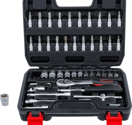 Galvučių su terkšle rinkinys | 6.3 mm (1/4) | 46 vnt. (2142)