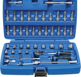 Galvučių su terkšle rinkinys | 6.3 mm (1/4) | 46 vnt. (2146)