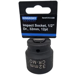 Galvutė smūginė | 12 kampų | 12,5 mm (1/2) | 32 mm (S12-32B)