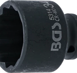 Galvutė smūginė | 12 kampų | 12,5 mm (1/2) | 34 mm (5314)