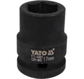 Galvutė smūginė šešiakampė | 12,5 mm (1/2) | 17 mm (YT-1007)