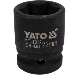 Galvutė smūginė šešiakampė | 12,5 mm (1/2) | 22 mm (YT-1012)