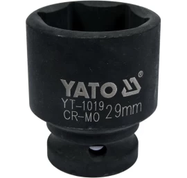 Galvutė smūginė šešiakampė | 12,5 mm (1/2) | 29 mm (YT-1019)