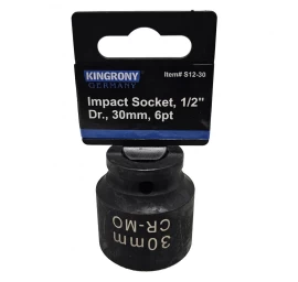 Galvutė smūginė šešiakampė | 12,5 mm (1/2) | 30 mm (S12-30)