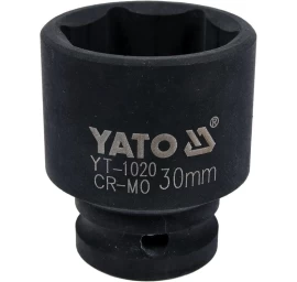 Galvutė smūginė šešiakampė | 12,5 mm (1/2) | 30 mm (YT-1020)