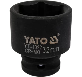 Galvutė smūginė šešiakampė | 12,5 mm (1/2) | 32 mm (YT-1022)