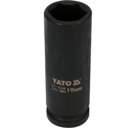 Galvutė smūginė šešiakampė ilga | 12,5 mm (1/2) | 19 mm (YT-1039)