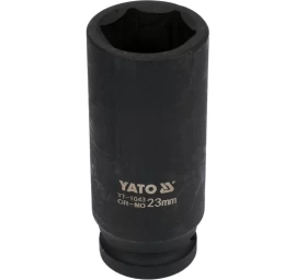 Galvutė smūginė šešiakampė ilga | 12,5 mm (1/2) | 23 mm (YT-1043)