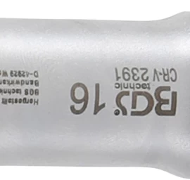 Galvutė žvakėms šarnyrinė 12 kampų, su atramine spyruokle | 10 mm (3/8) | 16 mm (2391)
