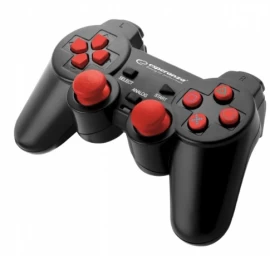 Gamepad Esperanza EGG106R (PC, PS2, PS3; black color, red color)