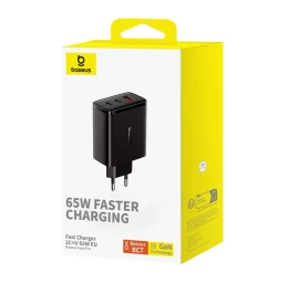 Gan Cube Pro 65w 2x Usb-c Usb-a Tinklo įkroviklis, Juodas