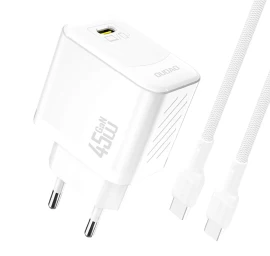 Gan Tinklo įkroviklis Su 45 W Usb-c Kabeliu - Baltas