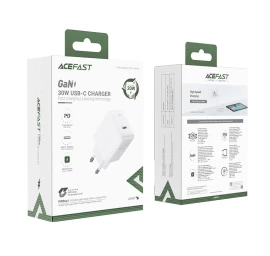 Gan Usb-c 30w Pd Qc 3.0 Afc Fcp Tinklo įkroviklis, Baltas