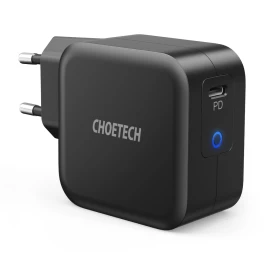 Gan Usb C Tipo 60 W Tinklo įkroviklis + 1,8 M Ilgio C Tipo Usb Laidas, Juodas
