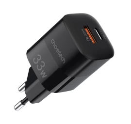 Gan Usb C Tipo Pd Qc 33w Greitasis įkroviklis, Juodas