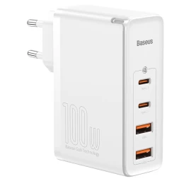 Gan2 Pro Usb Greitasis įkroviklis Usb-c Qc Pd 100w, Baltas