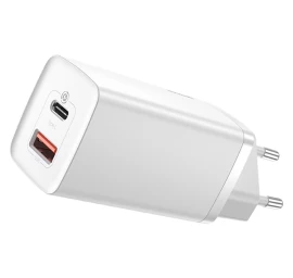 Gan2 Pro Usb Greitasis įkroviklis Usb-c Qc Pd 65w, Baltas