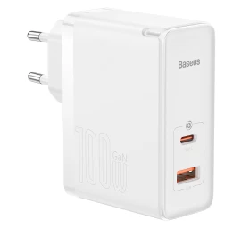 Gan5 Pro Usb-c Usb Greitasis Universalusis įkroviklis 100w Pd Qc Afc Baltas