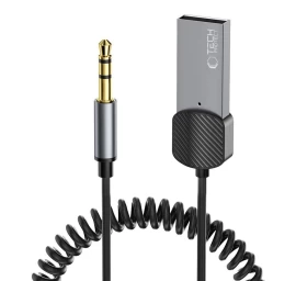 Garso Adapteris Aux Mini Lizdas 3,5 Mm (vyriškas) - bluetooth - Pilkas