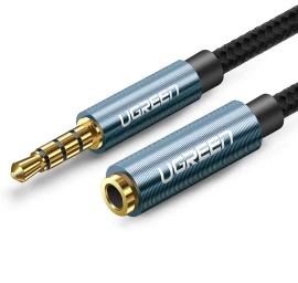 Garso Ausinių Kabelio Ilgintuvas Aux Mini Lizdas 3,5 Mm 2 M Mėlynas