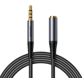 Garso Kabelio Prailgintuvas Stereo Aux 3,5 Mm Mini Lizdas 1,2 M Juodas