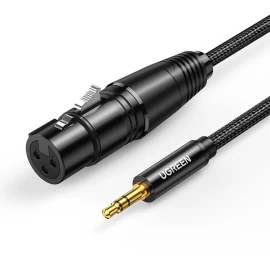 Garso Kabelis 3,5 Mm Mini Jack (vyriškas) - Xlr (moteriškas) 1 M Juodas