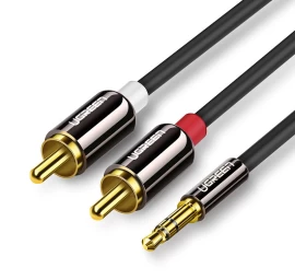 Garso Kabelis 3,5 Mm Mini Lizdas - 2rca 2 M Juodas