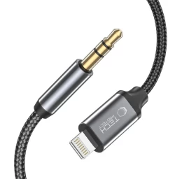 Garso Kabelis iphone Lightning - Mini Lizdas 3,5 Mm 1 M - Juodas