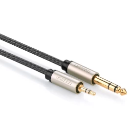 Garso Kabelis Trs Mini Jack 3,5 Mm - Jack 6,35 Mm 3 M - Pilkas