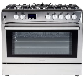 Gas-electric Cooker Ravanson KWGE-K90 Cheff Modern (silver)