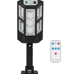 Gatvės žibintas Saulės žibintas 43led + Nuotolinio Valdymo Judesio Ir Sutemų Jutiklis