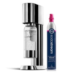 Gazuotų gėrimų gaminimo aparatas SodaStream, nerūdijantis plienas