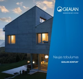 GEALAN-KONTUR® – nauja aukščiausios klasės langų sistema orientuota kaustyti aliuminiu