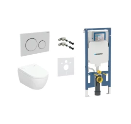 Geberit AquaClean Alba Comfort komplektas su Duofix Sigma 8 cm WC potinkine montavimo sistema