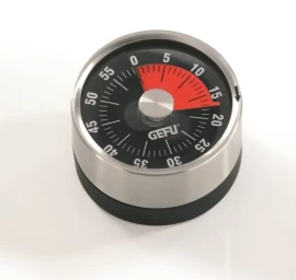 GEFU OPTICO Mechanical kitchen timer Black, Stainless steel