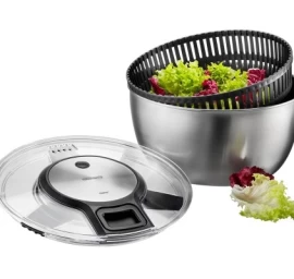 GEFU Speedwing salad spinner Stainless steel Button