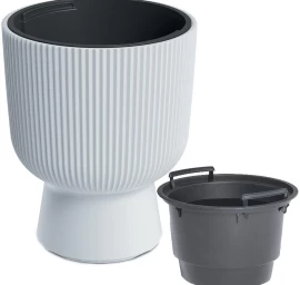 Gėlių Vazonas Milly Ant Kojos Dia 24cm Baltas