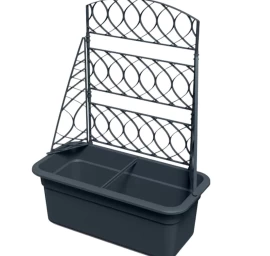 Gėlių Vazonas Su Pavėsine Bloma Antracitas