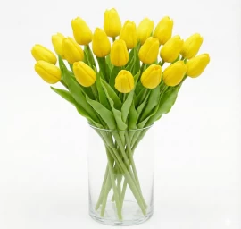 Geltona Tulpė 31 Cm Gyva Pavasario Dekoracija
