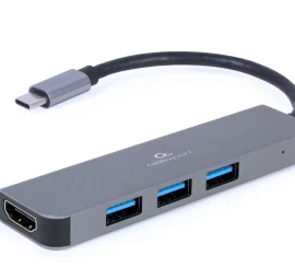 Gembird A-CM-COMBO2-01 USB Type-C 2-in-1 multi-port adapter (Hub + HDMI)