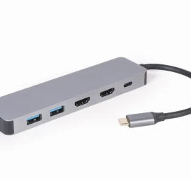 Gembird A-CM-COMBO3-03 USB Type-C 3-in-1 multi-port adapter (Hub + HDMI + PD)