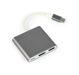 Gembird Adapteris A-cm-hdmif-02-sg C Tipo Usb - Hdmi + Usb-a + Usb-c