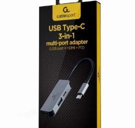 Gembird Usb šakotuvas Usb-c Pd Hdmi Usb 3.1