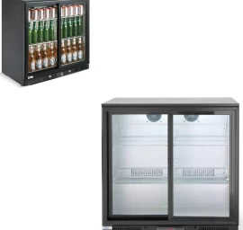 Gėrimų Baro šaldytuvas 2 Durų 90 Cm Pločio 228l