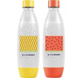 Gėrimų gazavimo aparato SodaStream vandens buteliai Fuse, 1l, 2 vnt, arbūzas/ananasas