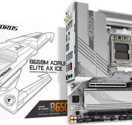 Gigabyte B650m Aorus Elite Ax Ice Motininė Plokštė (socket Am5 / Micro Atx)