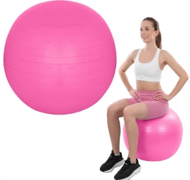 Gimnastikos Kamuolys Fitnesui 65cm Antiburst Rožinės Spalvos