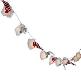 Girliandos žibintai 12 Vnt. Akumuliatoriniai Nykštukai Kalėdų Vaikas šilta Balta Luca