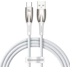 Glimmer Usb-a - Usb-c Greitojo įkrovimo Kabelis 1 M - Baltas