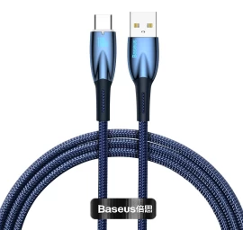 Glimmer Usb-a - Usb-c Greitojo įkrovimo Kabelis 1 M - Mėlynas